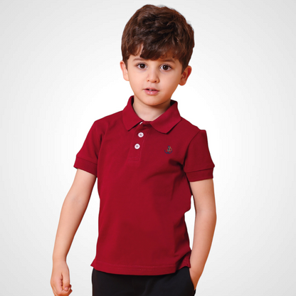 Polo 'Rouge Grenat'